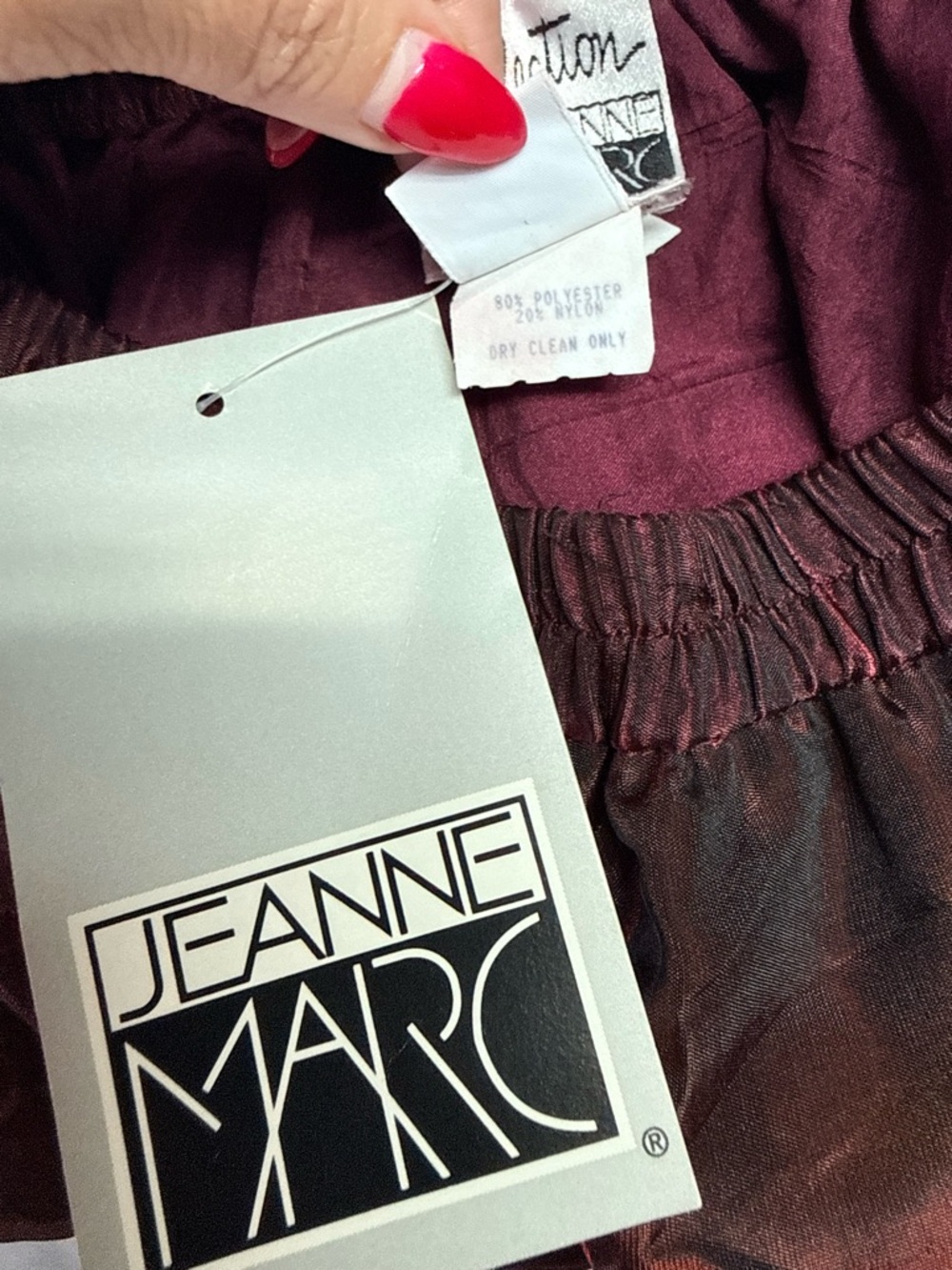 NWT VTG Y2K Fairycore WhimsiGoth Avant Garde Rare Jeanne Marc Flutter Skirt P2 - Picture 6 of 8